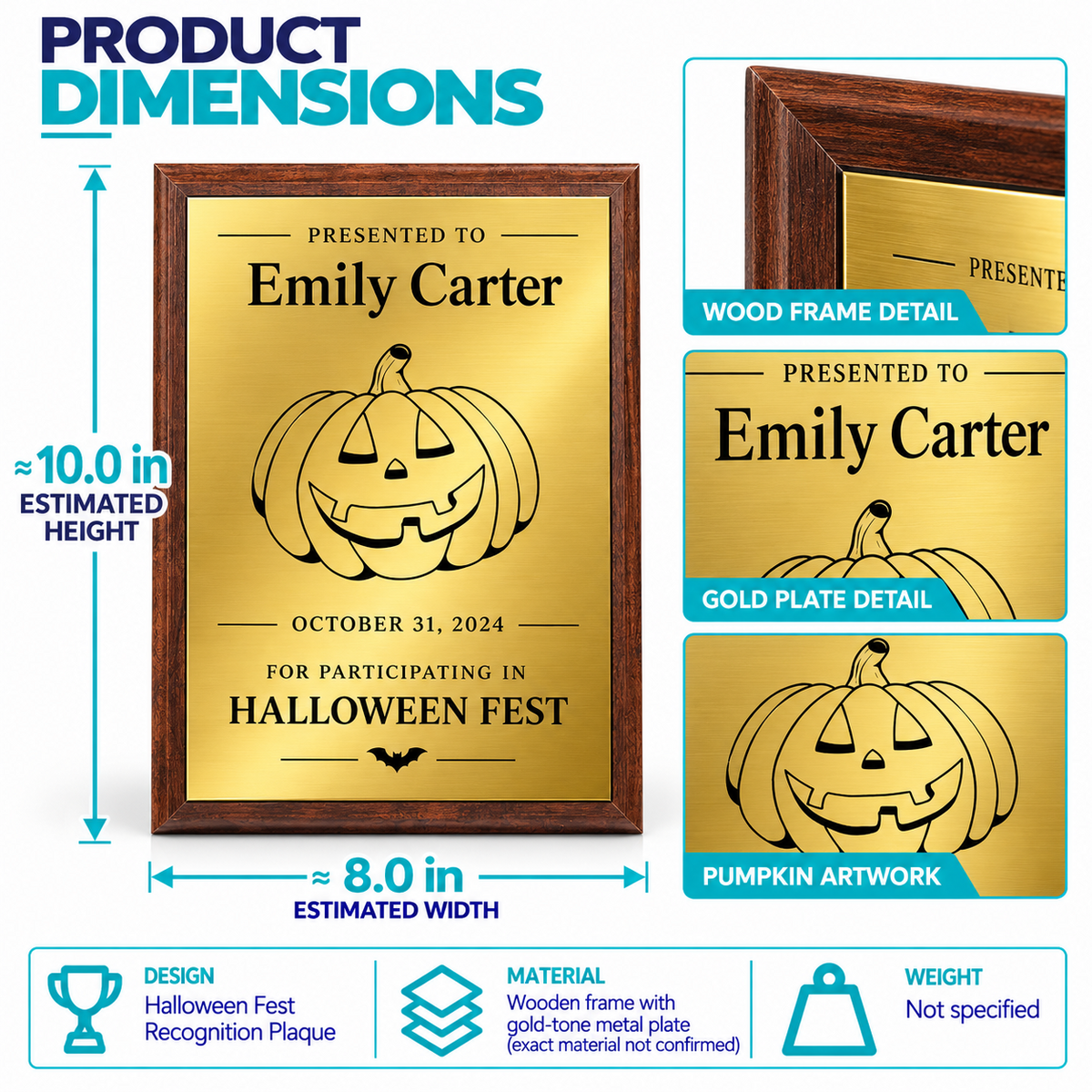 Spooky Legacy | Customized Halloween Participation Plaque