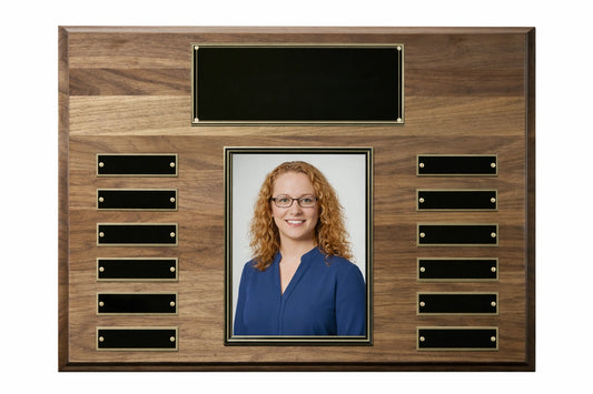 Walnut Legacy Portrait Plaque