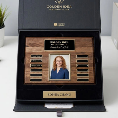 Walnut Legacy Portrait Plaque