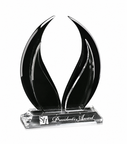 Wings of Peace Crystal Award Trophy