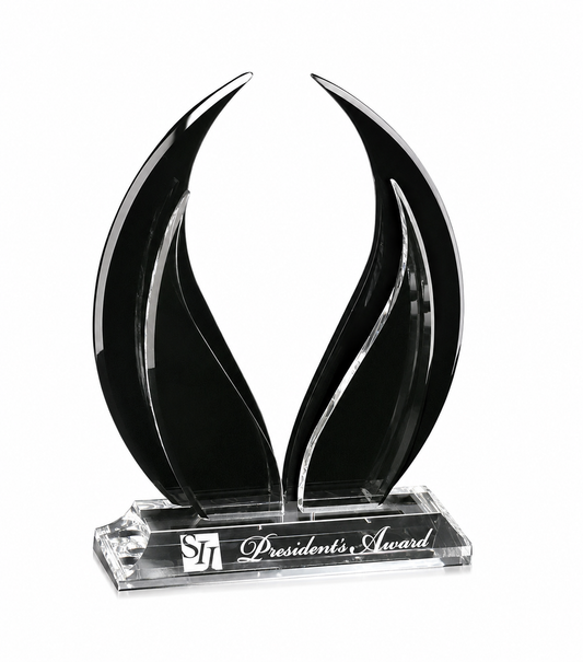 Wings of Peace Crystal Award Trophy
